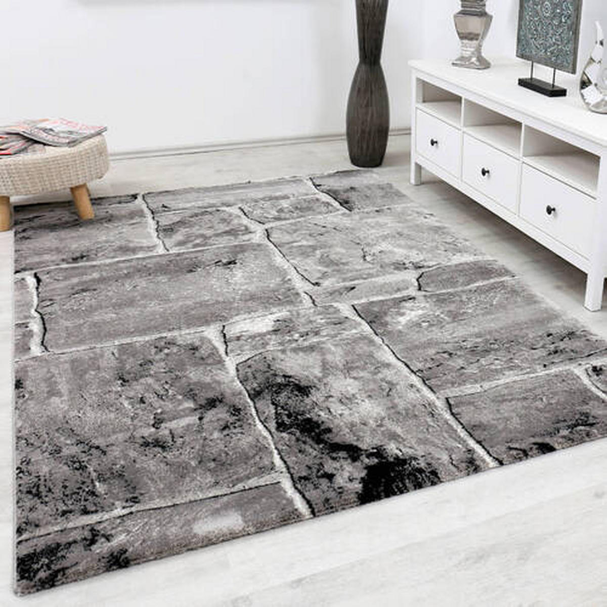 WEBTEPPICH 200/290 cm Grau  - Grau, MODERN, Textil (200/290cm)