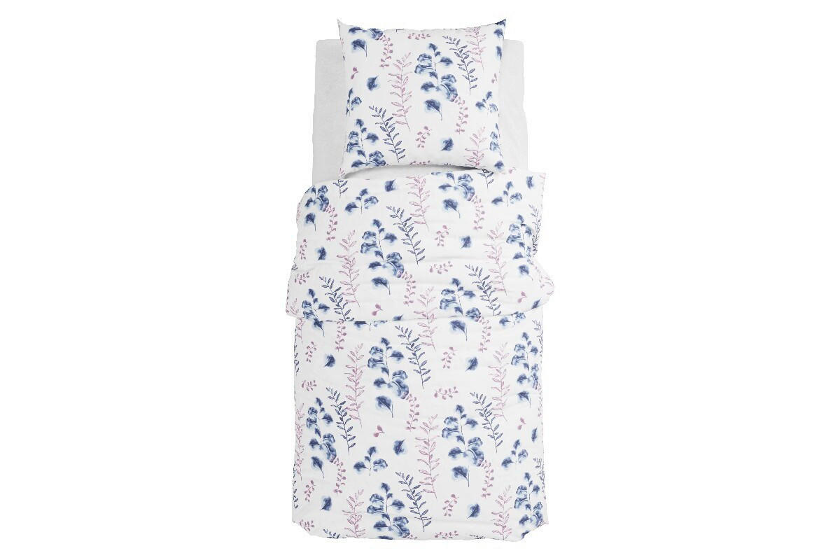 BETTWÄSCHE 140/200 cm  - Blau/Weiß, Design, Textil (140/200cm) - Grund