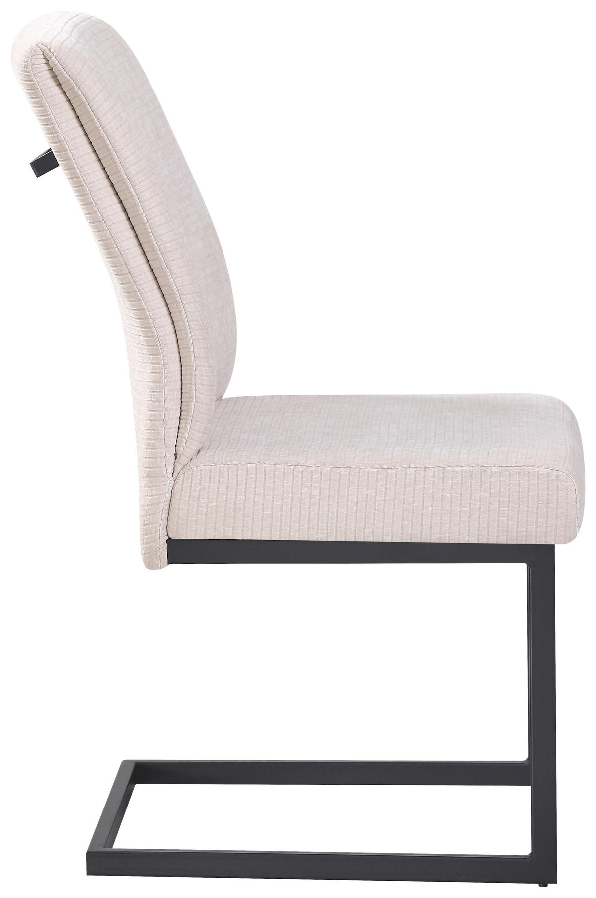 SCHWINGSTUHL  in Eisen Cord  - Beige/Schwarz, KONVENTIONELL, Textil/Metall (50/99/67cm) - MID.YOU