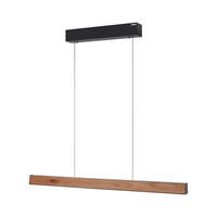 LED-HÄNGELEUCHTE Pure E-Motion 120/8.2/240 cm   - Braun, Natur, Holz/Kunststoff (120/8.2/240cm) - Neuhaus PURE