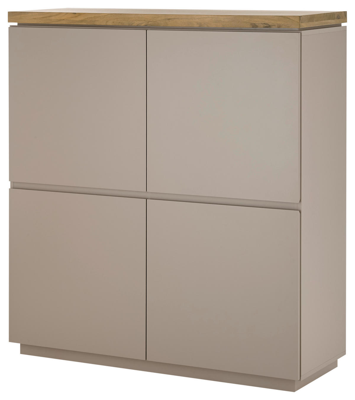 HIGHBOARD Palamos  in 113/123/40 cm  - Naturfarben/Grau, Basics, Holz/Holzwerkstoff (113/123/40cm)