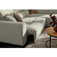 ECKSOFA in Struktur Greige  284/205 cm  - Greige/Schwarz, Design, Kunststoff/Textil (284/205cm) - Xora