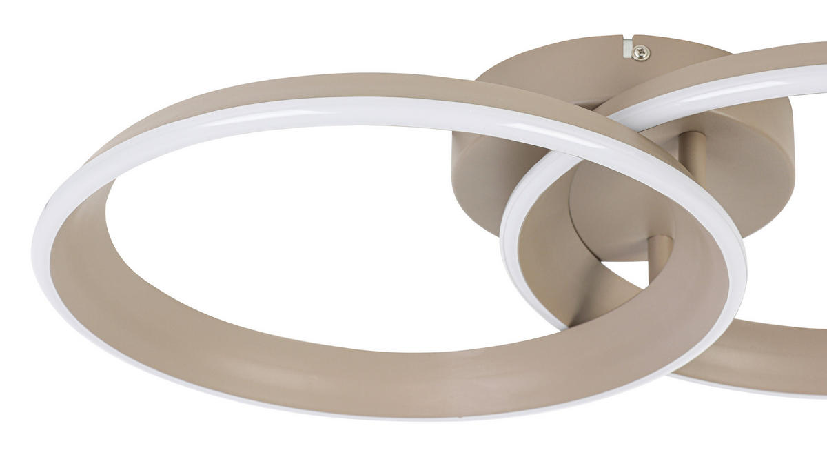 Plafonieră Cu Led 30 W    53,5/33/9,3 cm  - nisipiu, Design, plastic/metal (53,5/33/9,3cm) - Dieter Knoll