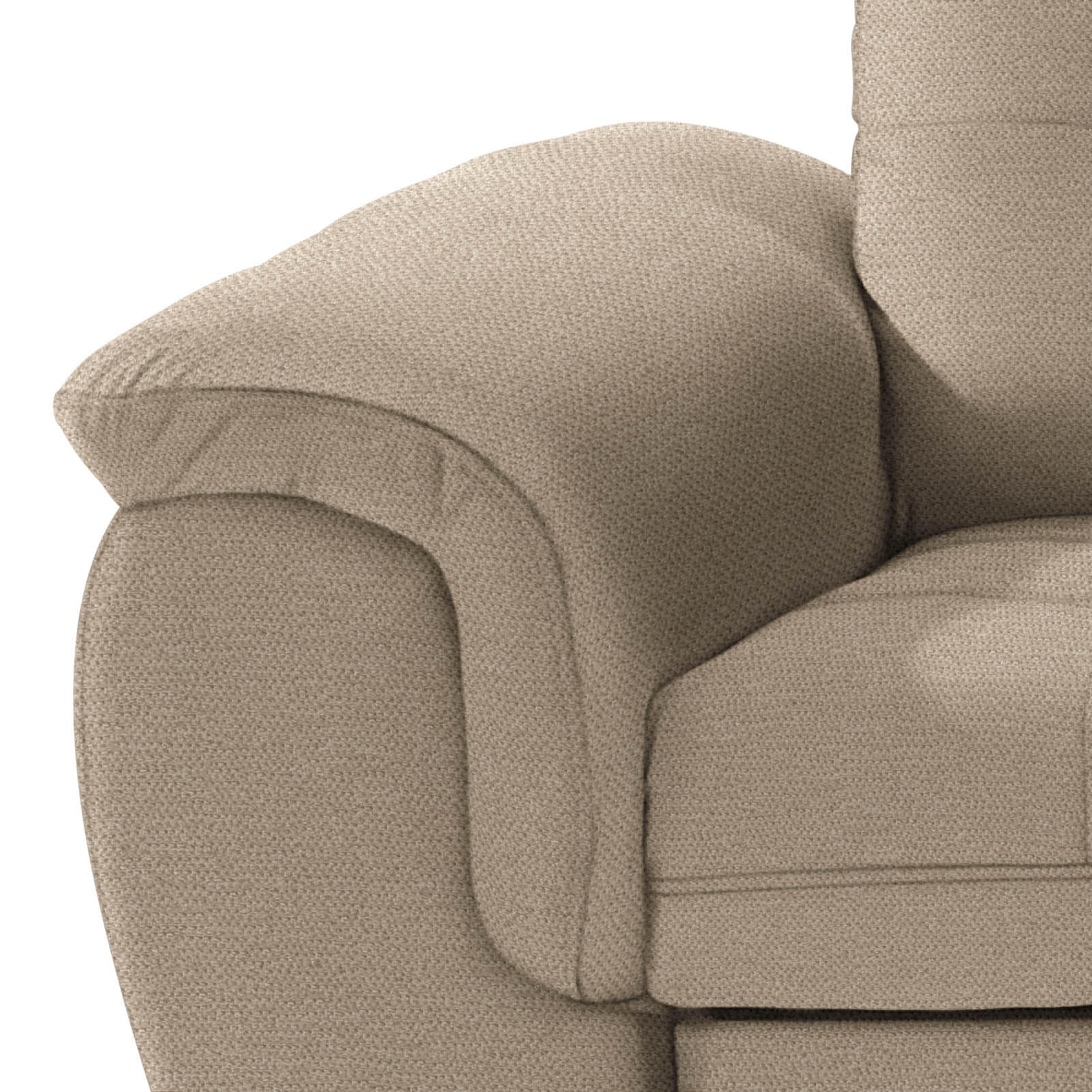 ECKSOFA Hellbraun Webstoff  - Hellbraun/Dunkelbraun, KONVENTIONELL, Kunststoff/Textil (251/183cm) - Livetastic