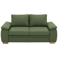SCHLAFSOFA Chenille Grün  - Eiche Bianco/Grün, KONVENTIONELL, Holz/Textil (166/90/100cm) - Beldomo Style