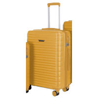 UTAZÓBŐRÖND - mustársárga, Design, műanyag/textil (45/66,5/25,5cm) - Novel