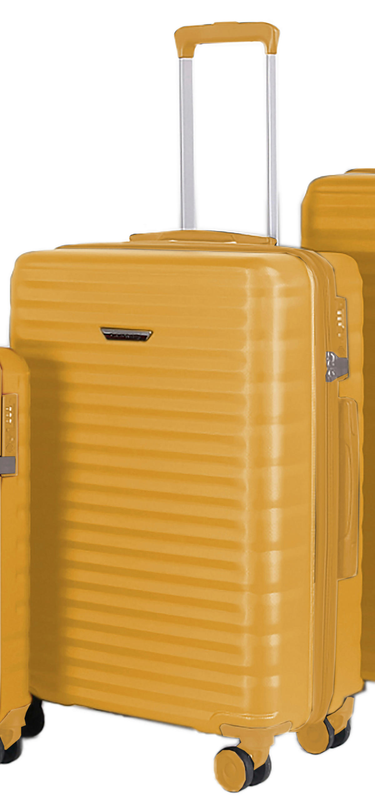 UTAZÓBŐRÖND - mustársárga, Design, műanyag/textil (45/66,5/25,5cm) - Novel