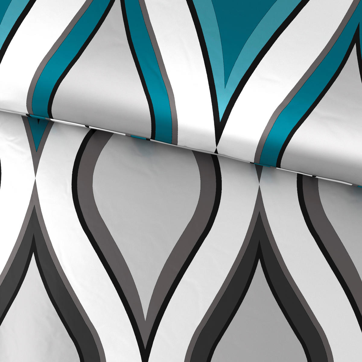BETTWÄSCHE Satin 140/200 cm  - Blau, KONVENTIONELL (140/200cm) - Esposa