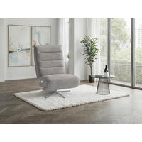 RELAXAČNÉ KRESLO, textil, sivá - sivá/strieborná, Basics, kov/textil (80/109/98cm) - Sit & More