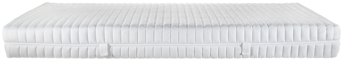 KALTSCHAUMMATRATZE 140/200 cm Höhe ca. 20 cm  - Weiß, Basics, Textil (140/200cm) - Sleeptex