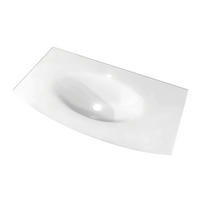 Chiuveta Baie  - alb, Basics, sticlă (101cm) - Welnova