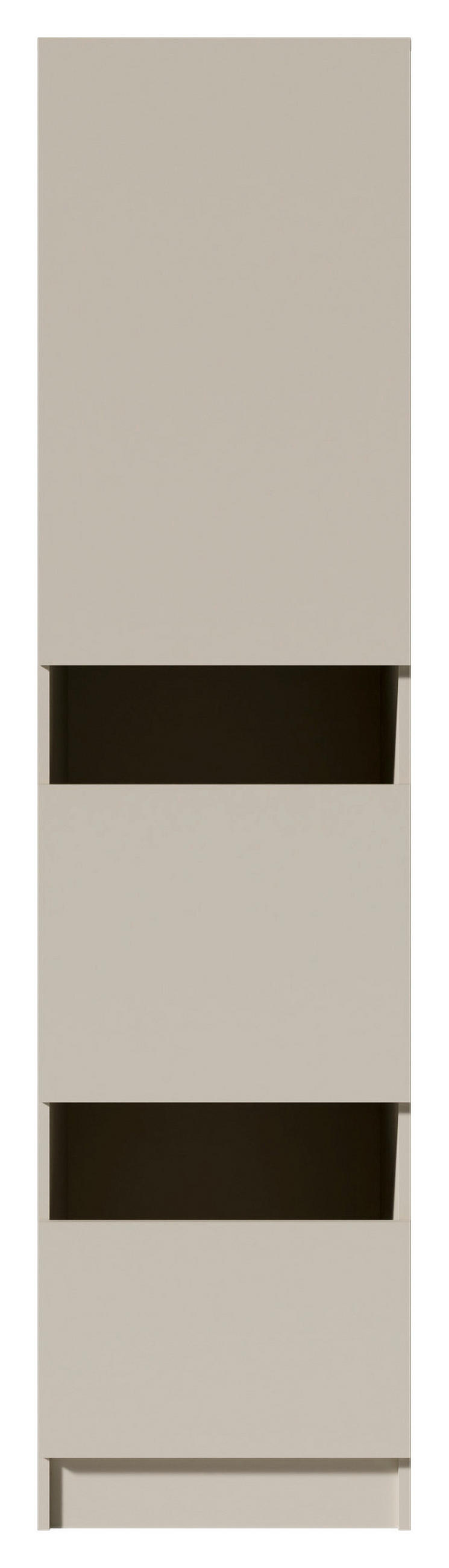 MEHRZWECKSCHRANK 50/200/68 cm  in Kaschmir  - Kaschmir/Schwarz, Design, Holzwerkstoff/Metall (50/200/68cm) - Milino