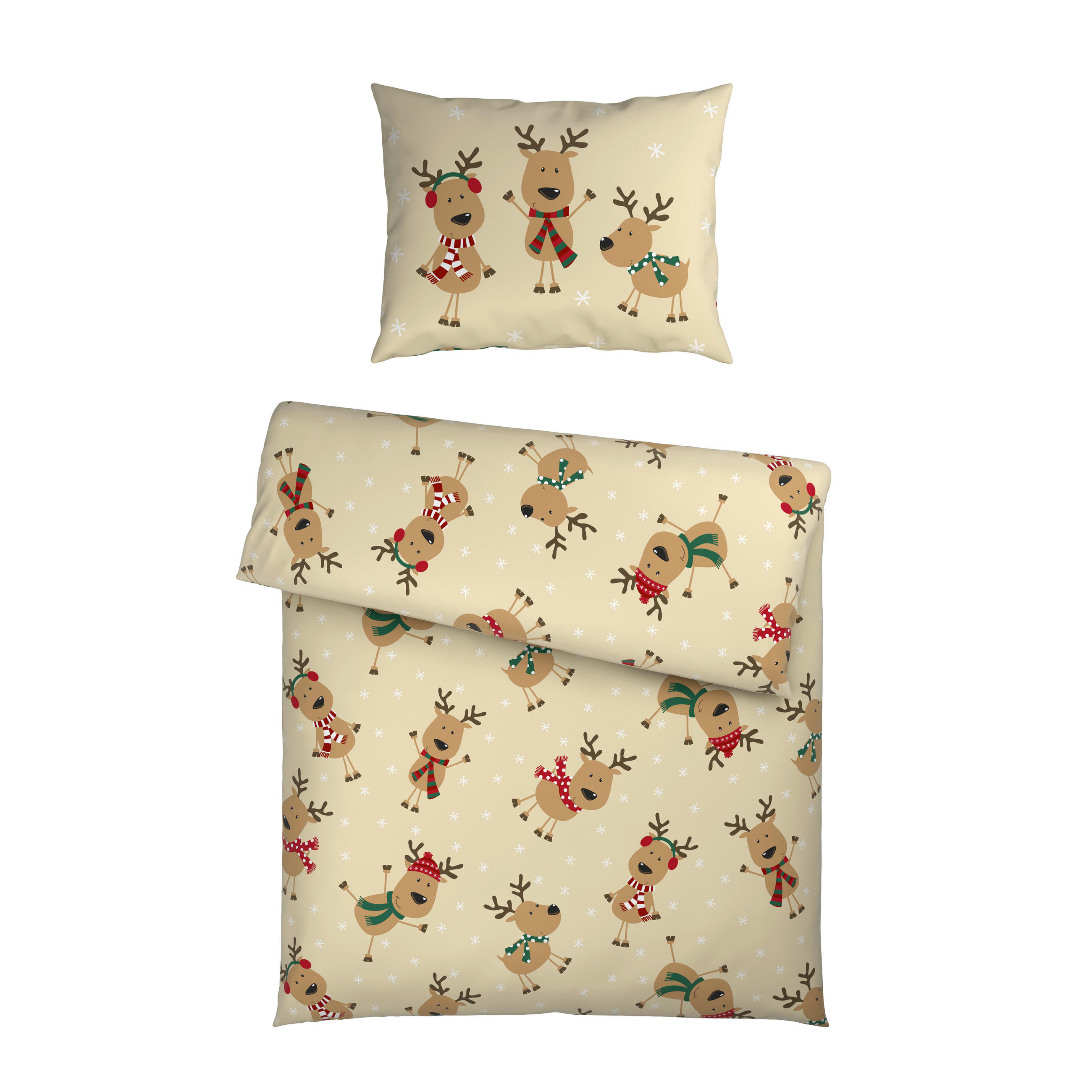 BETTWÄSCHE 2-teilig TANJA Satin 140/200 cm  - Beige, KONVENTIONELL, Textil (140/200cm) - Esposa