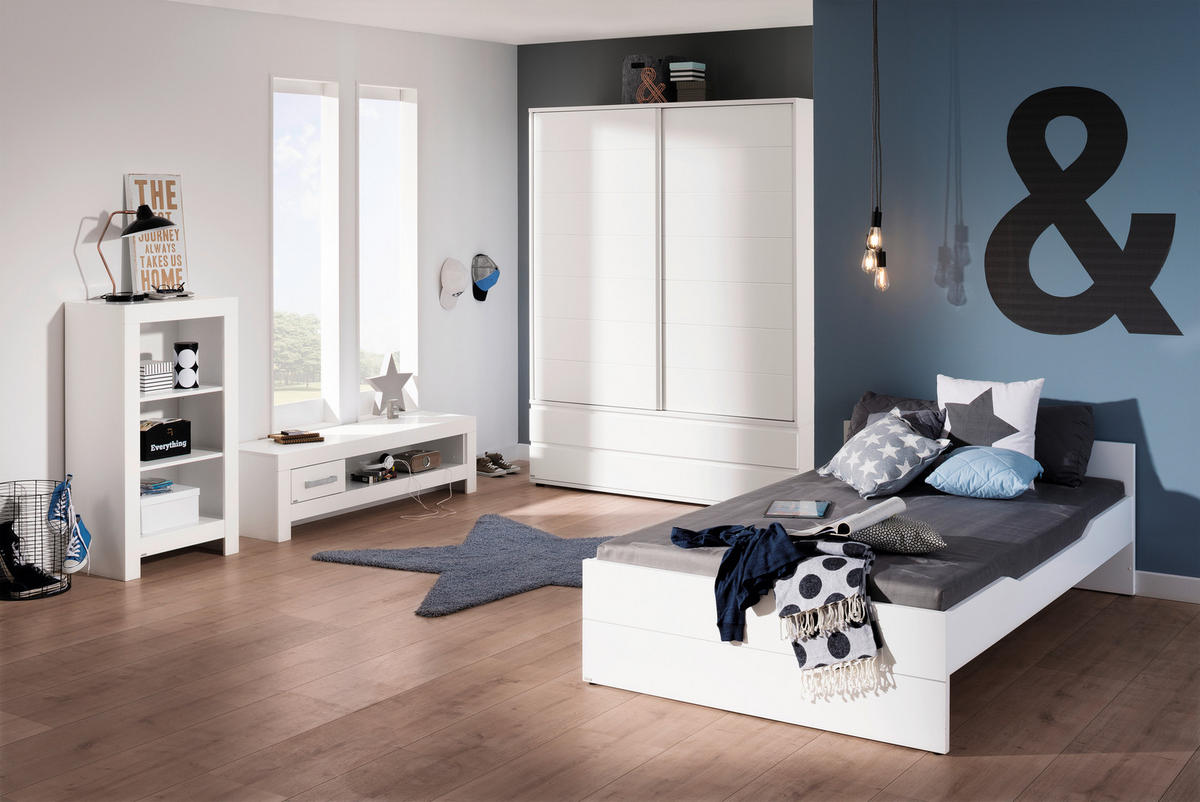 BETT 120/200 cm  in Weiß  - Weiß, KONVENTIONELL, Holzwerkstoff (120/200cm) - Paidi