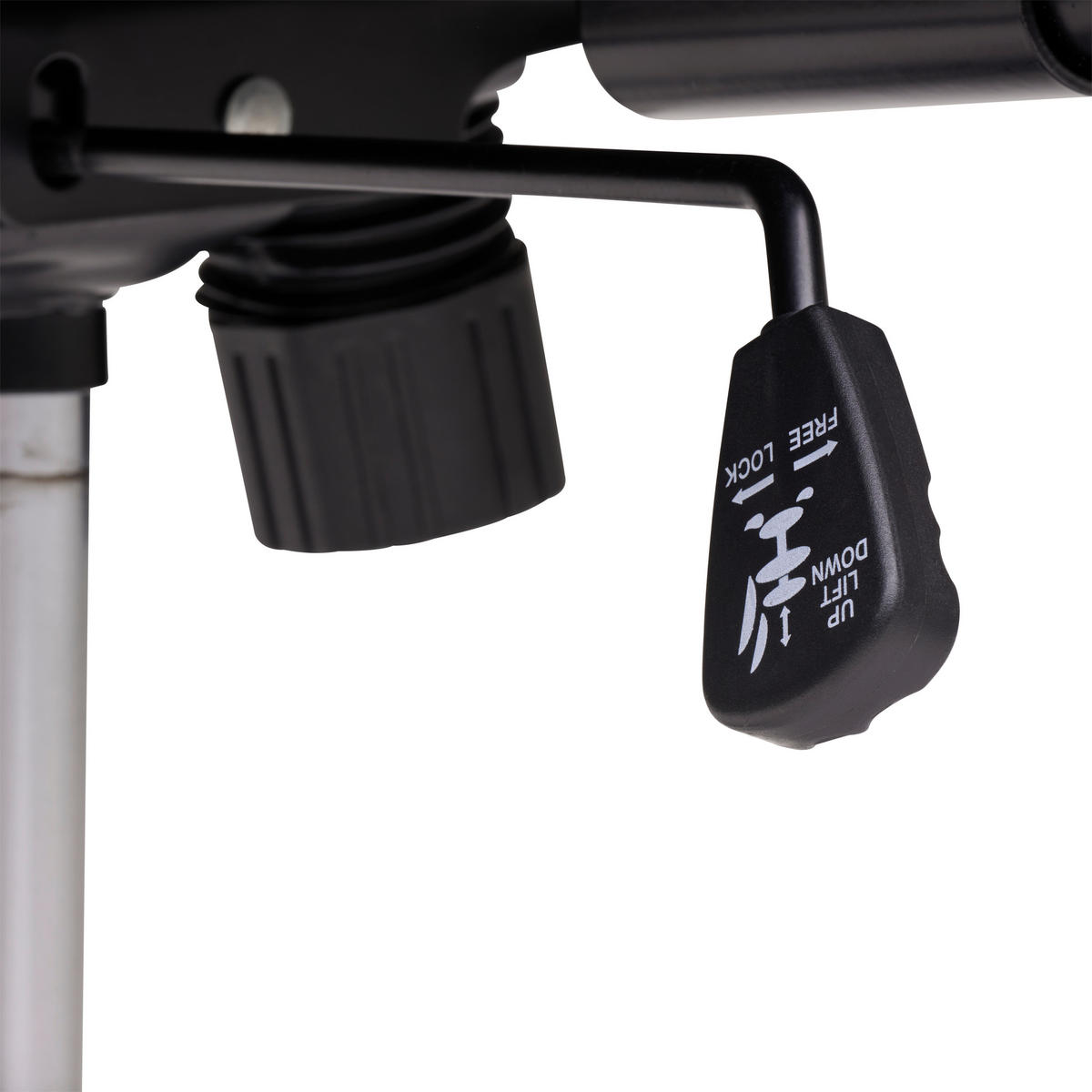 OTOČNÁ ŽIDLE, tkaná látka, černá, karamel - černá/karamel, Moderní, kov/textil (60/99-109/64cm) - MID.YOU