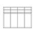 SCHWEBETÜRENSCHRANK in Hellgrau, Weiß - Hellgrau/Alufarben, Design, Glas/Holzwerkstoff (252/222/68cm) - Moderano SCHWEBETÜRENSCHRANK in Hellgrau, Weiß - Hellgrau/Alufarben, Design, Glas/Holzwerkstoff (252/222/68cm) - Moderano