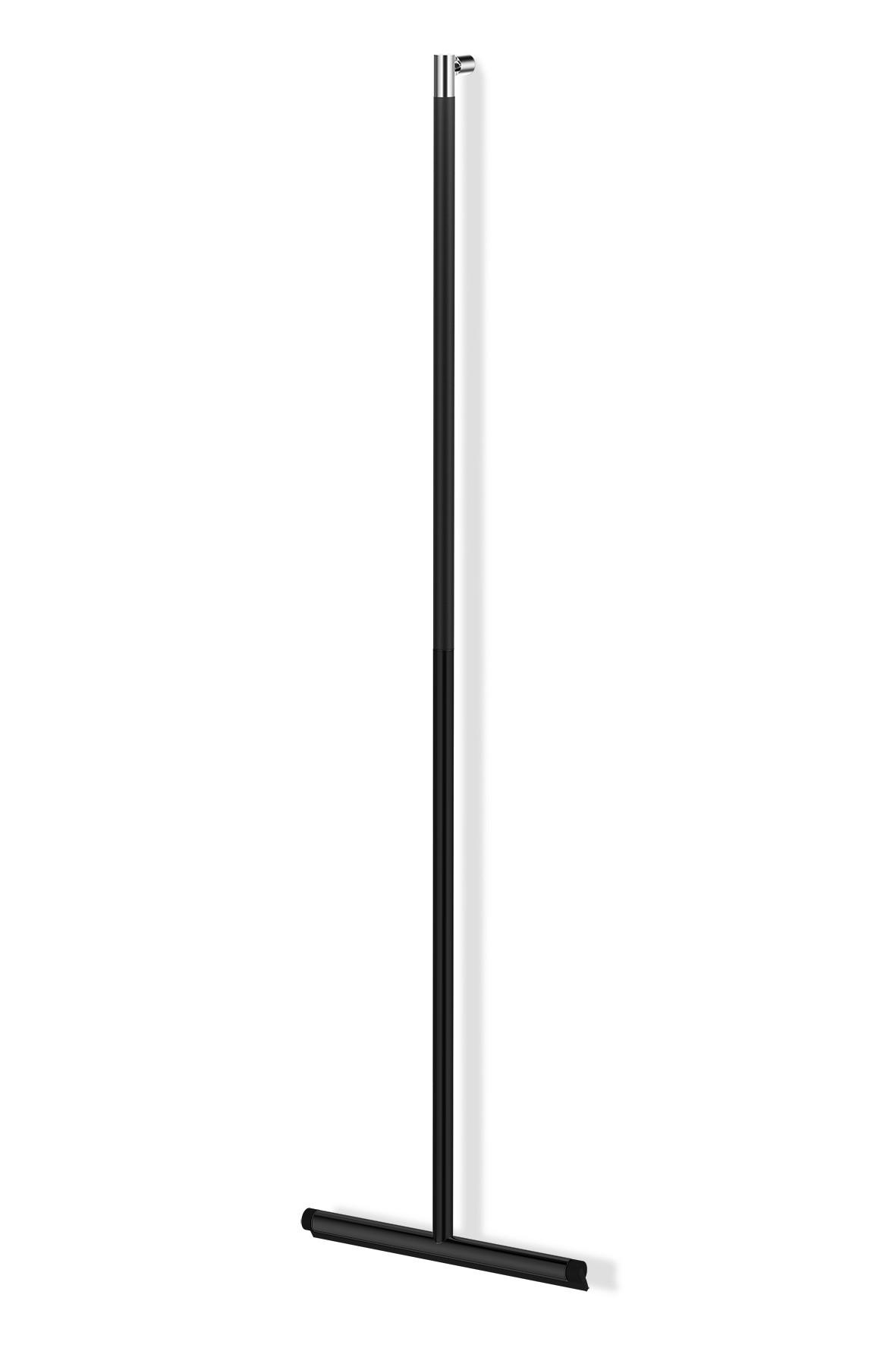 DUSCHABZIEHER - Schwarz, Basics, Kunststoff/Metall (32/120cm) - Zack
