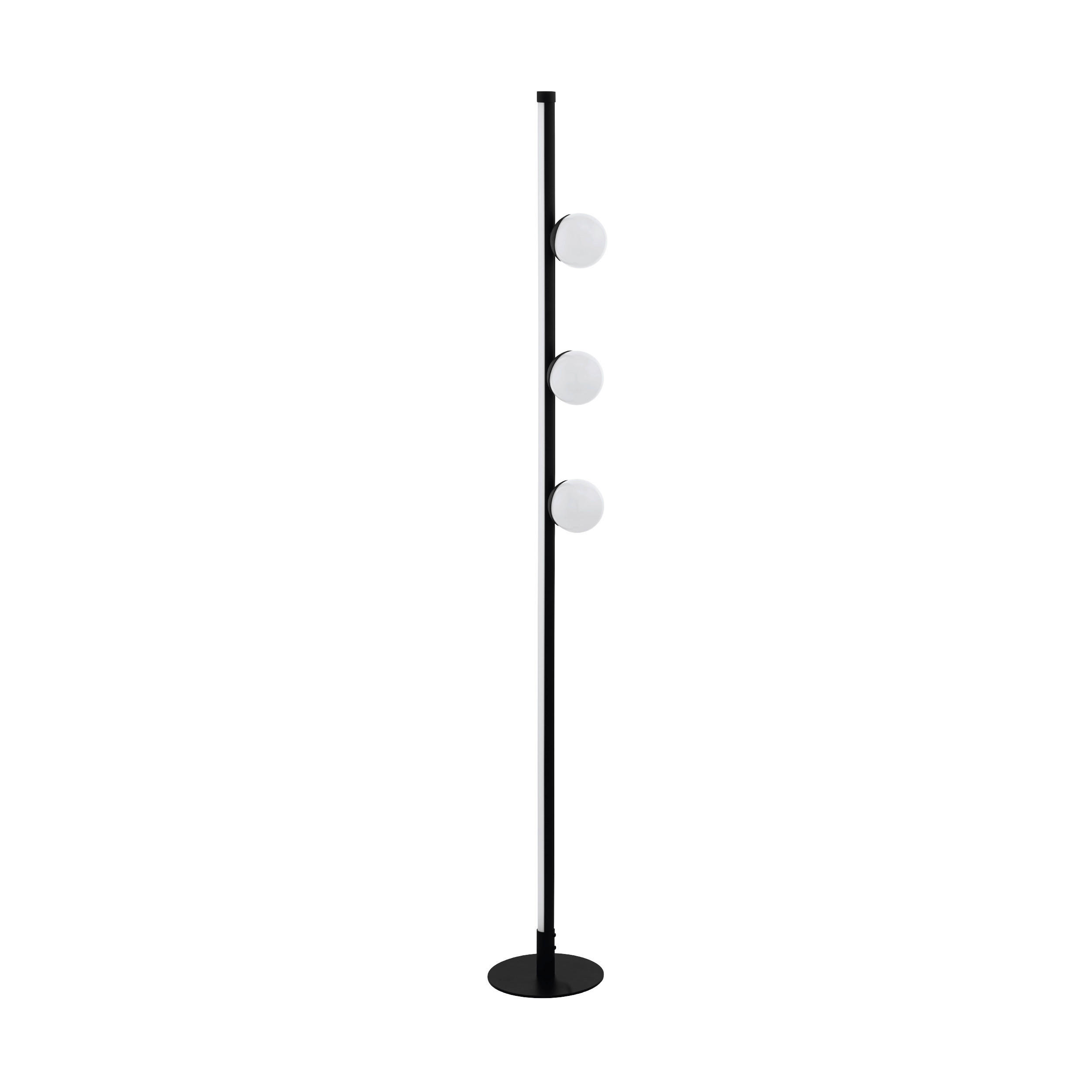 STEHLEUCHTE 20/140 cm    - Schwarz/Weiß, Design, Kunststoff/Metall (20/140cm) - Eglo