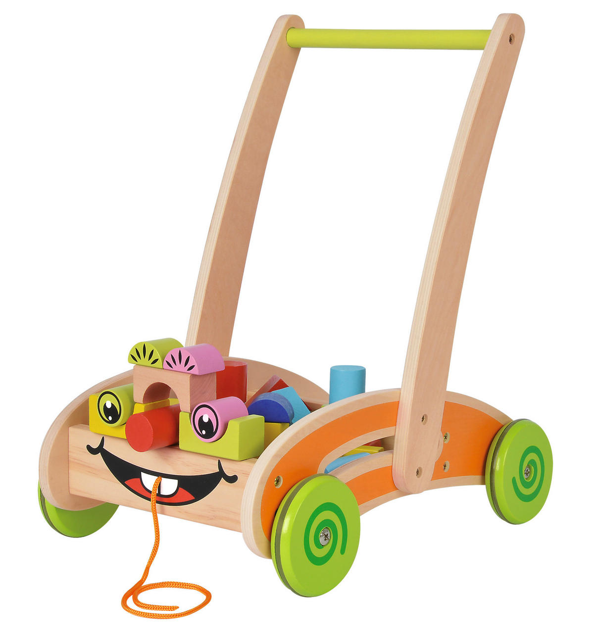 LAUFLERNWAGEN - Multicolor, Basics, Holz (14.50/27.50/39.50cm) - Eichhorn