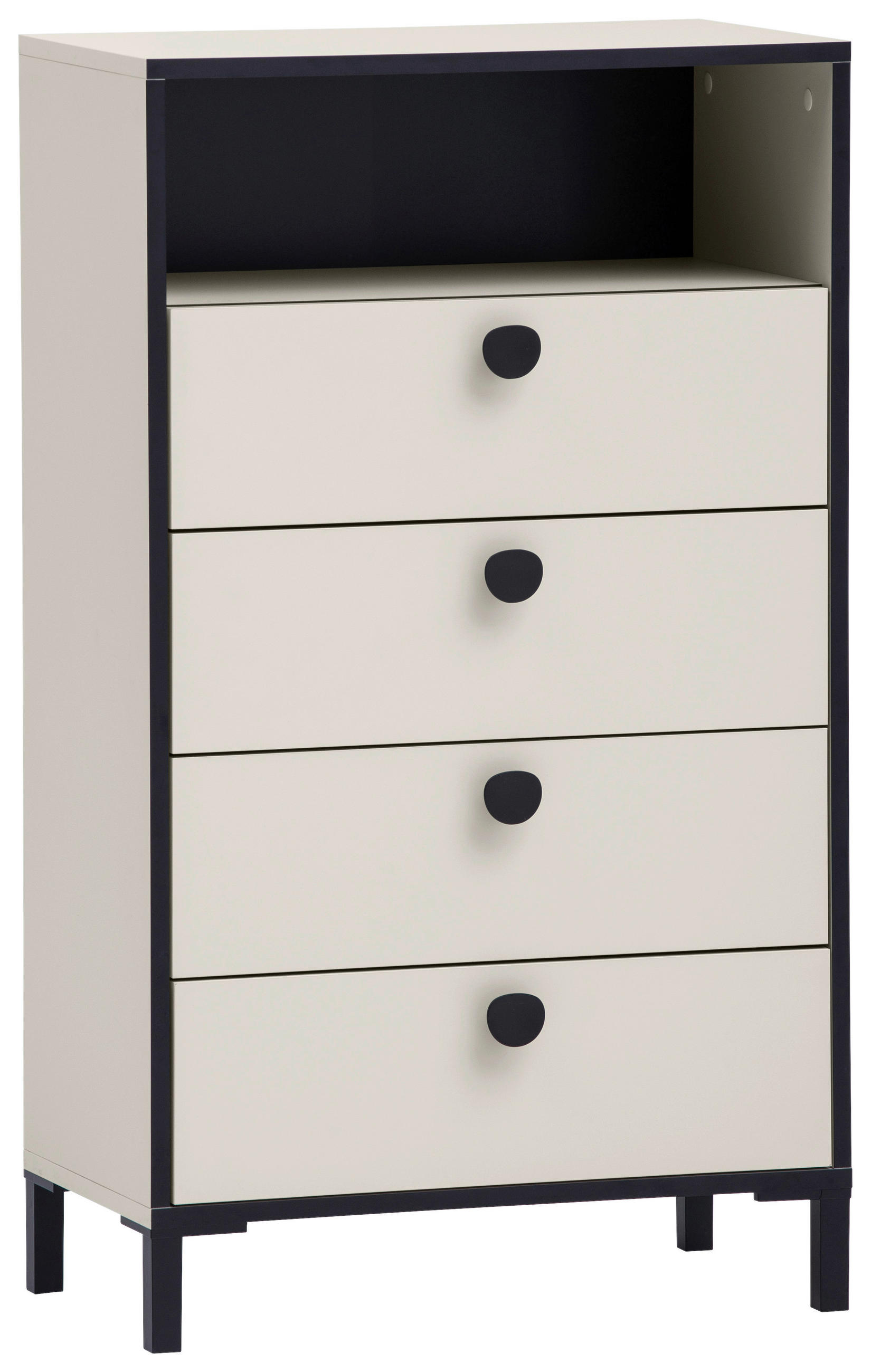 HIGHBOARD  in 60,2/103,4/33,05 cm  - Beige/Schwarz, Design, Holzwerkstoff/Kunststoff (60,2/103,4/33,05cm) - MID.YOU