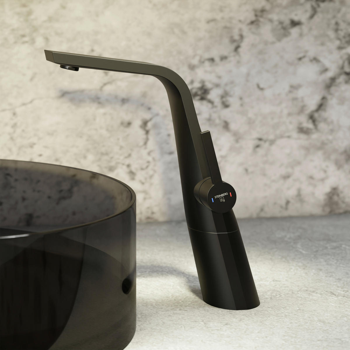 WASCHTISCHARMATUR 260 1700 1 S  - Schwarz, MODERN, Metall (6,1/27,9/23,7cm)