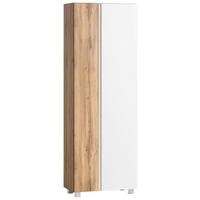 HOCHSCHRANK 65/180/35 cm  - Weiss/Eiche Wotan, Modern, Holzwerkstoff (65/180/35cm) - Held