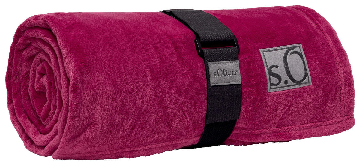 DEKA 150/200 cm  UNI  - Magenta, Basics, tekstil (150/200cm) - S. Oliver