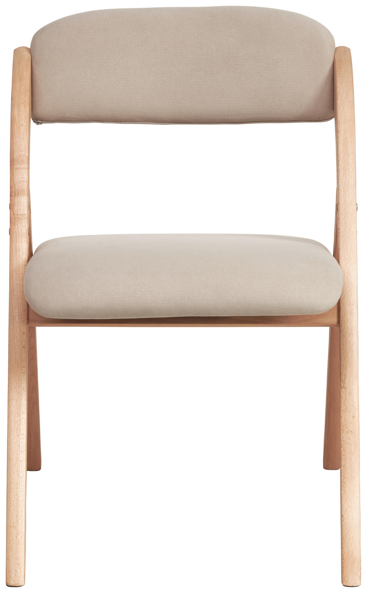 ARMLEHNSTUHL Samt  - Beige/Naturfarben, Modern, Holz/Textil (52/78/53cm) - MID.YOU