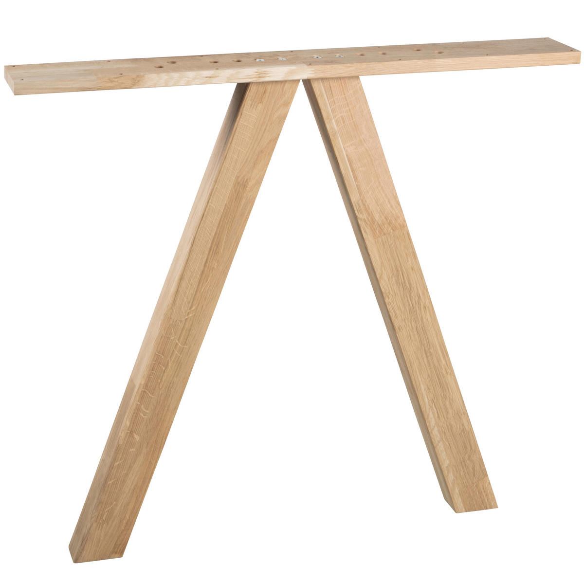 TISCHGESTELL in Holz   - Eichefarben, MODERN, Holz (79/72/10cm) - Livetastic