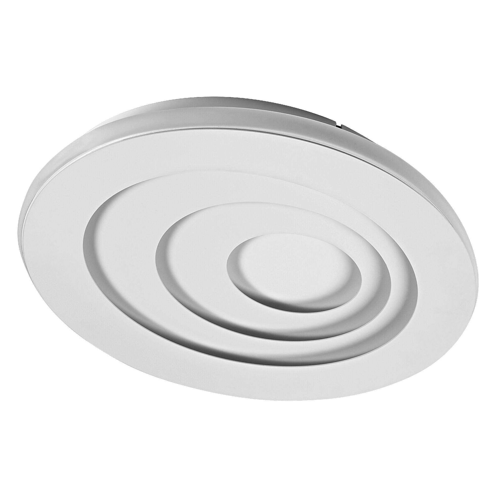 LED-DECKENLEUCHTE Orbis Spiral Oval 36/30/5,6 cm   - Weiß, Design, Kunststoff/Metall (36/30/5,6cm) - Osram