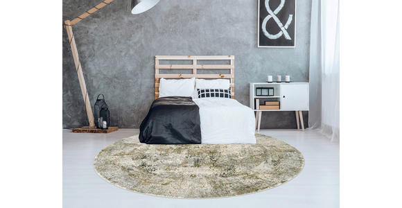 WEBTEPPICH 160 cm Avignon Grau, Grün rund  - Grau/Grün, Design, Textil (160cm) - Dieter Knoll