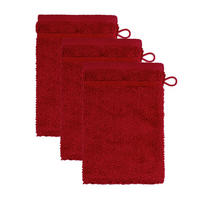 FROTTIERSET FROTTANA PEARL Rot 3-teilig  - Rot, Basics, Textil (15/20cm) - Moeve