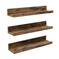 WANDREGALSET 38/5/10 cm  - Dunkelbraun, Trend, Holzwerkstoff (38/5/10cm) - MID.YOU