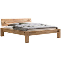 BALKENBETT 160/200 cm  in Braun, Eichefarben   - Eichefarben/Braun, Natur, Holz (160/200cm) - Hasena