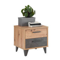 NACHTSCHRANK 50/48/42 cm  - Dunkelgrau/Schwarz, Design, Holzwerkstoff/Kunststoff (50/48/42cm) - Carryhome
