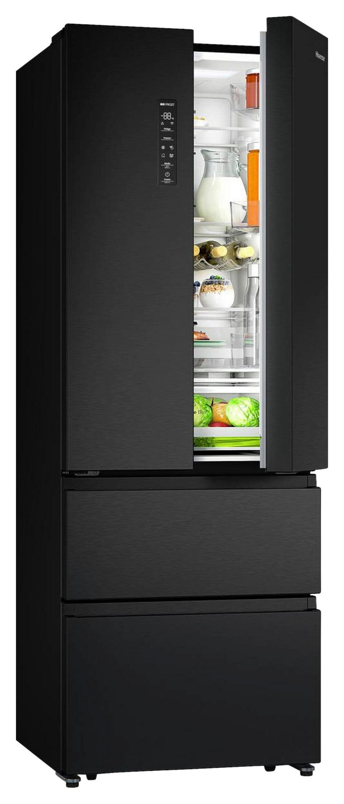 FRENCH-DOOR 70,4/201,3/69,4 cm RF632N4AFC1  - Schwarz, Basics, Metall (70,4/201,3/69,4cm) - Hisense