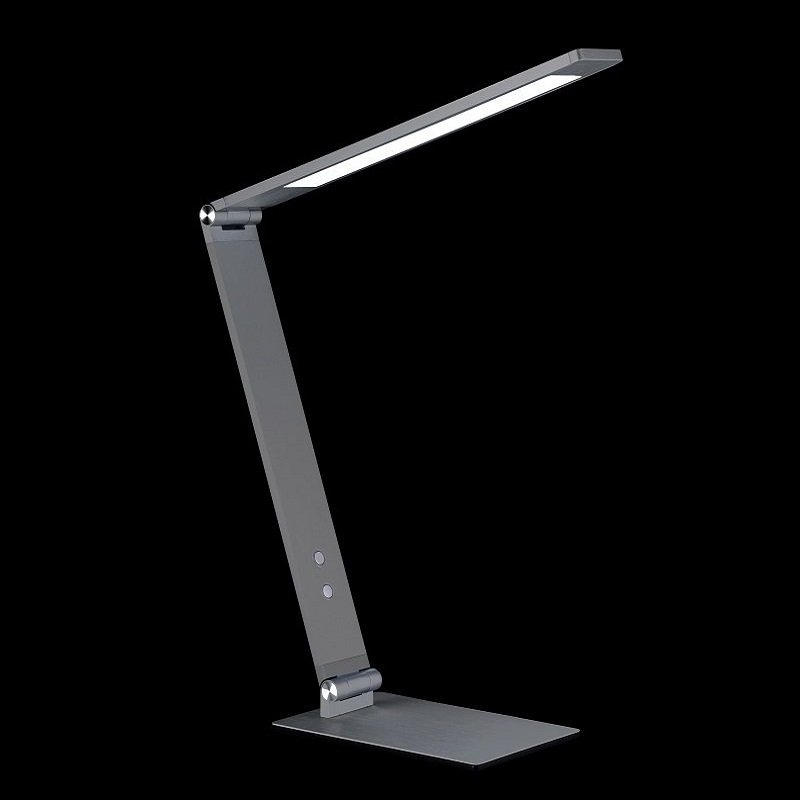 LED BORDSLAMPA - aluminiumfärg/grå, Design, metall/plast (36/12/38cm) - Fischer & Honsel