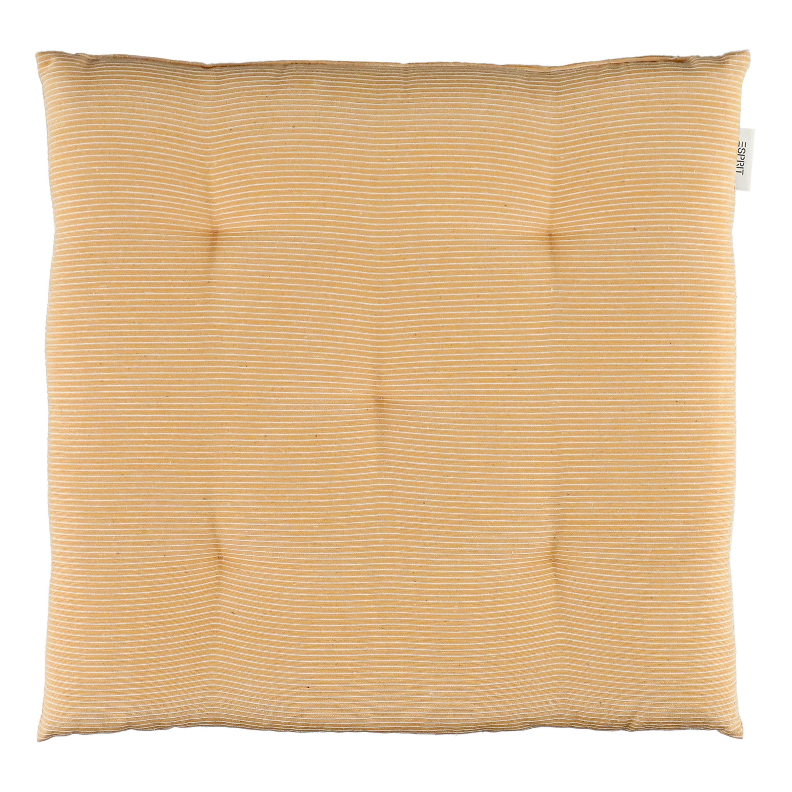 Esprit Sitzkissen Needlestripe Dunkelgelb 40x40 cm
