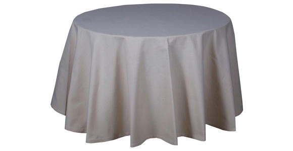 TISCHDECKE Textil Weiß 160 cm  - Weiß, Basics, Textil (160cm) - Novel