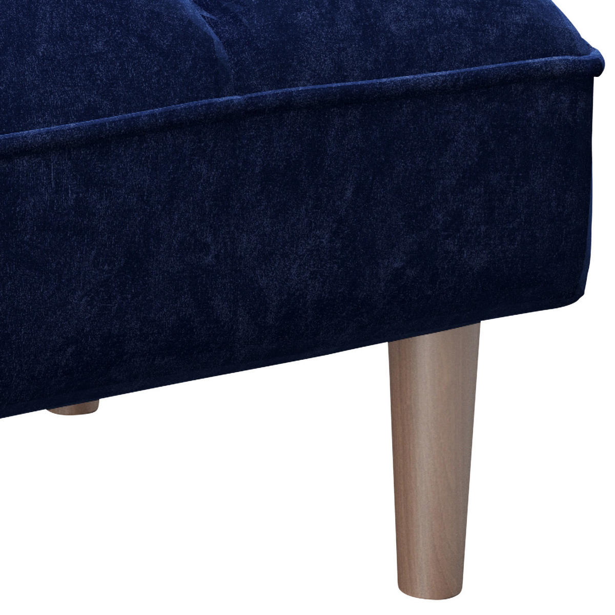 HOCKER PLAYBOY Samt Blau  - Blau, KONVENTIONELL, Holz/Textil (88/43,5/57cm) - Playboy