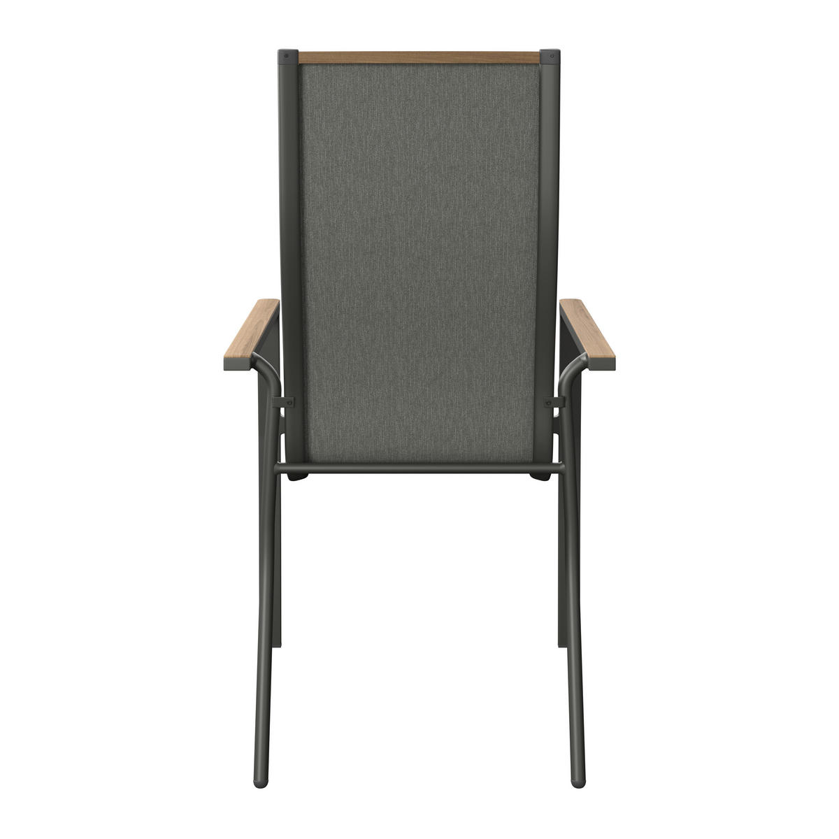 GARTENSESSEL - Naturfarben/Grau, MODERN, Textil/Metall (62/71/111cm) - Ambia Garden