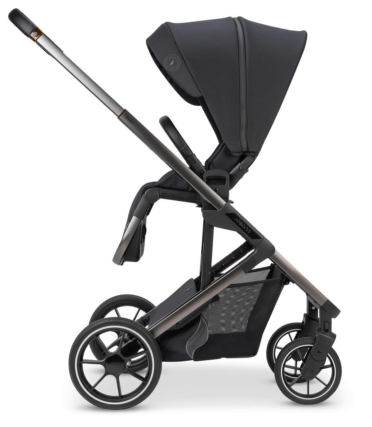 KOMBIKINDERWAGEN  Juntos  Coal  - Schwarz, Basics (84/97,5/53,5cm) - Osann