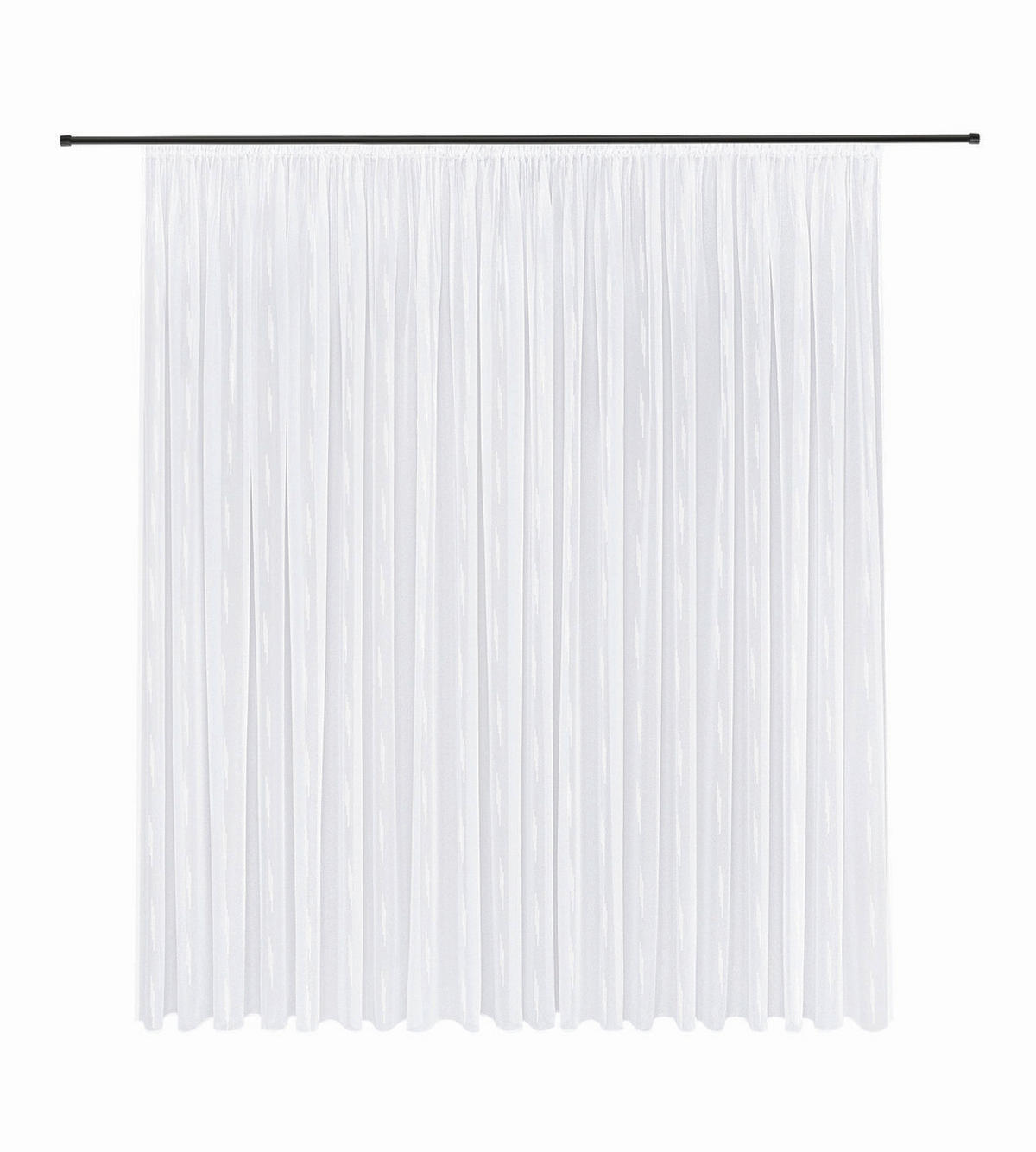 FERTIGSTORE  transparent  450/245 cm   - Beige, Basics, Textil (450/245cm)