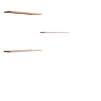 WANDBOARDSET 3-teilig Eiche massiv Eichefarben  - Eichefarben, Design, Holz (85/20/2,5cm) - Moderano