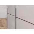 SCHWEBETÜRENSCHRANK 301/223/68 cm 3-türig Grau, Schwarz  - Chromfarben/Schwarz, KONVENTIONELL, Glas/Holzwerkstoff (301/223/68cm) - Novel