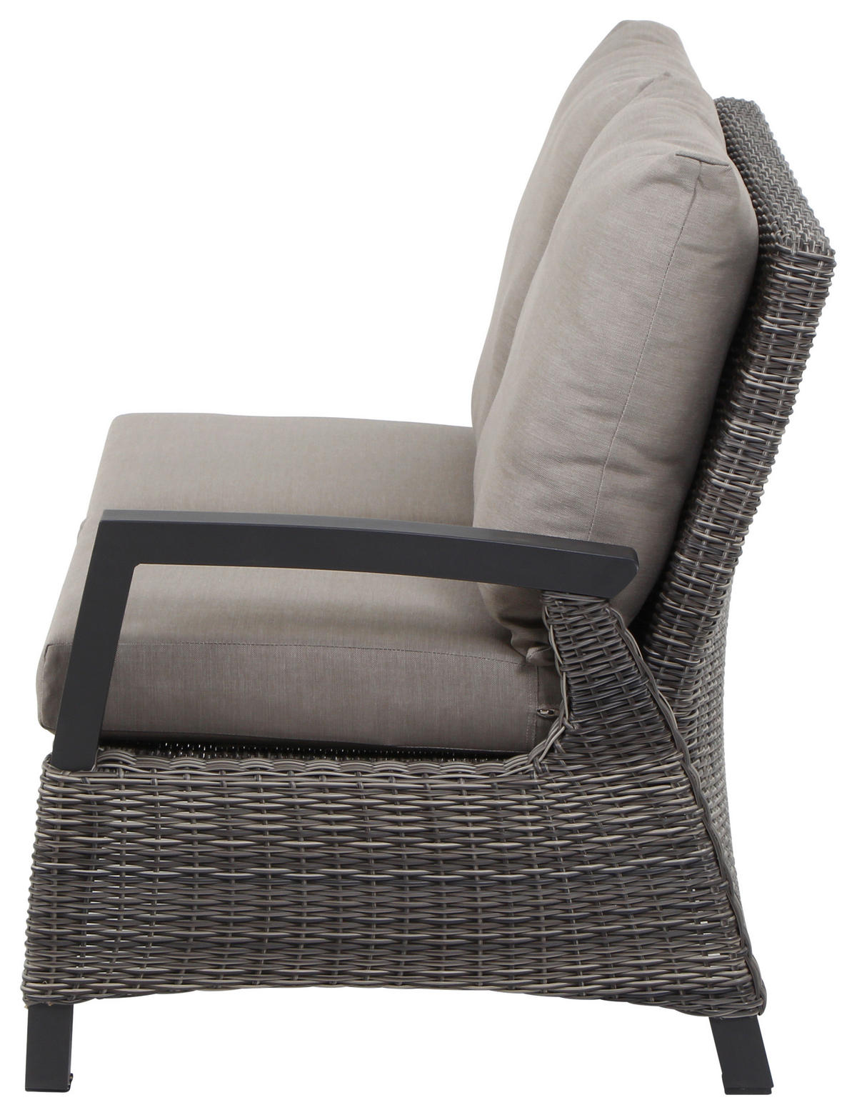 LOUNGEGARNITUR 4-teilig   219/88/219 cm  - Grau, Basics, Keramik/Kunststoff (219/88/219cm) - Siena Garden