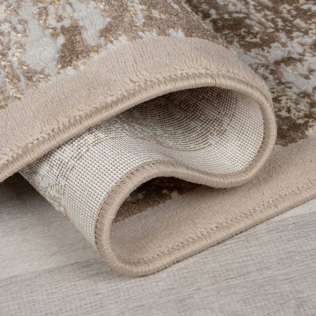 Thumbnail - Xora Läufer Eris, Champagner, Textil, Struktur, rechteckig, 80x300 cm, für Fußbodenheizung geeignet, in verschiedenen Gr...