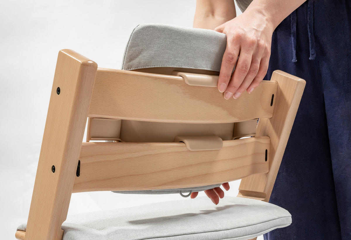 HOCHSTUHLEINLAGE  - Anthrazit, Basics, Textil (27cm) - Stokke