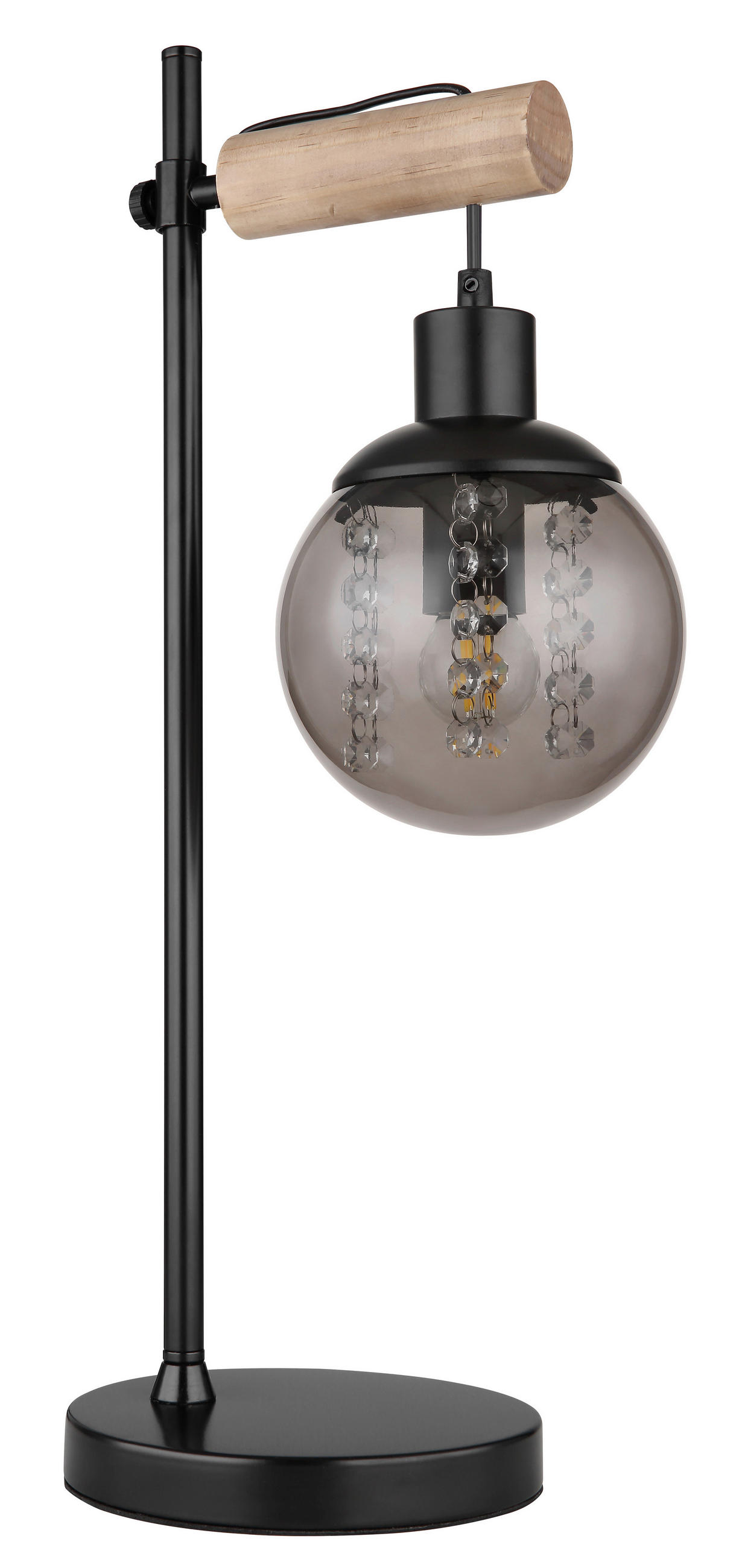 VEIOZĂ - străveziu/culoare natur, Natur, sticlă/lemn (24/18/55cm) - Globo