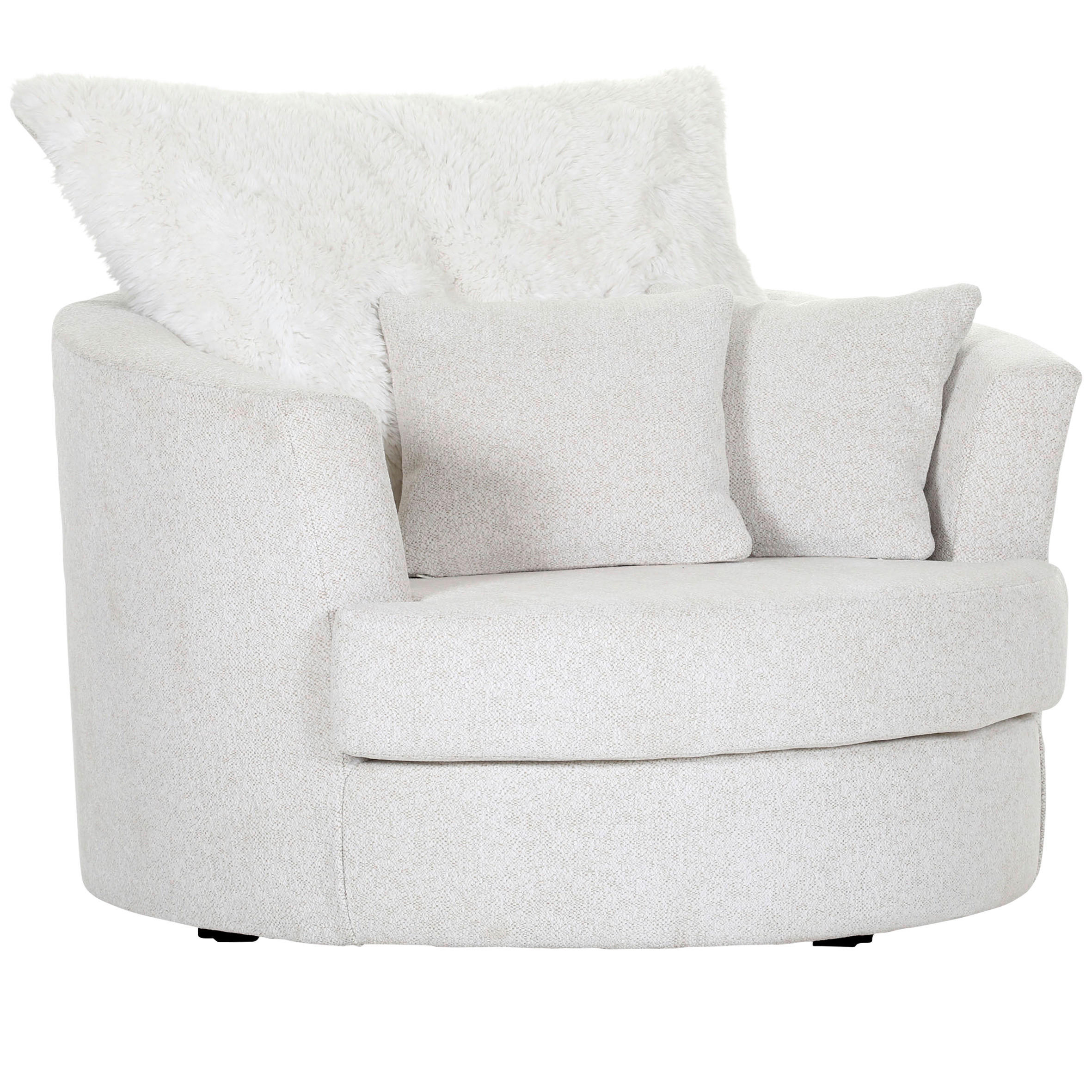 KŘESLO, textil, bílá - bílá/černá, Konvenční, kov/textil (115/72/115cm) - Carryhome